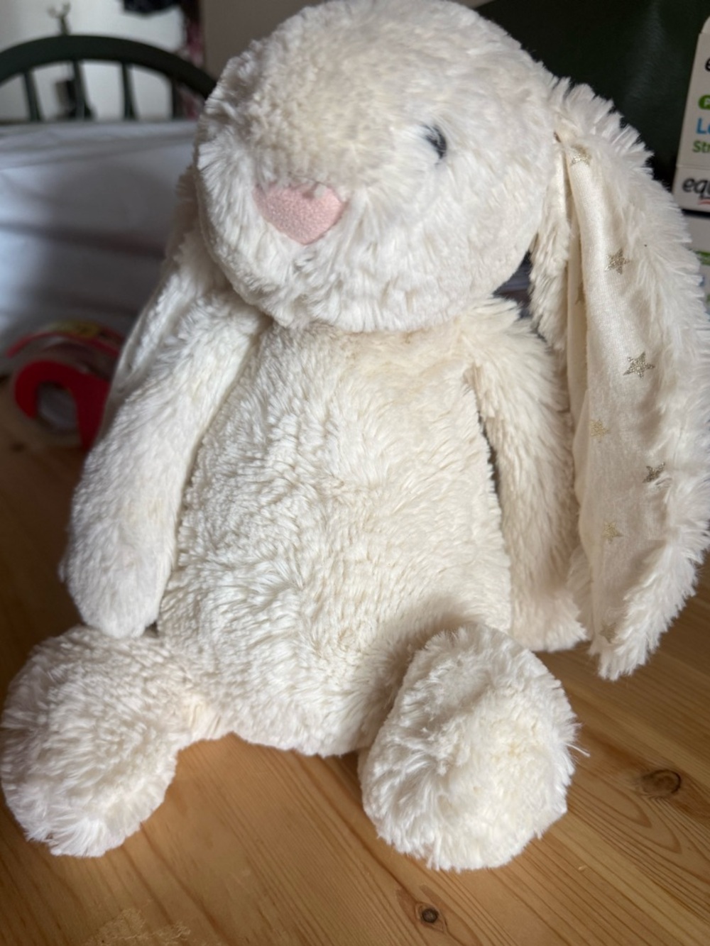 Jellycat medium Bashful cream ivory twinkle bunny EUC NO FLAWS - Picture 2 of 6
